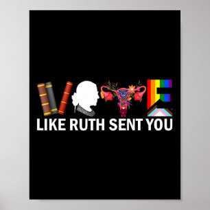Poster Como Ruth Enviou Você Camisa Orgulho Lgbt Feminist