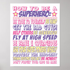 Poster Como ser um super-herói