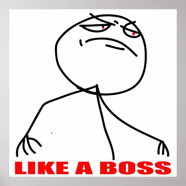 Pôster como um chefe (Frente)