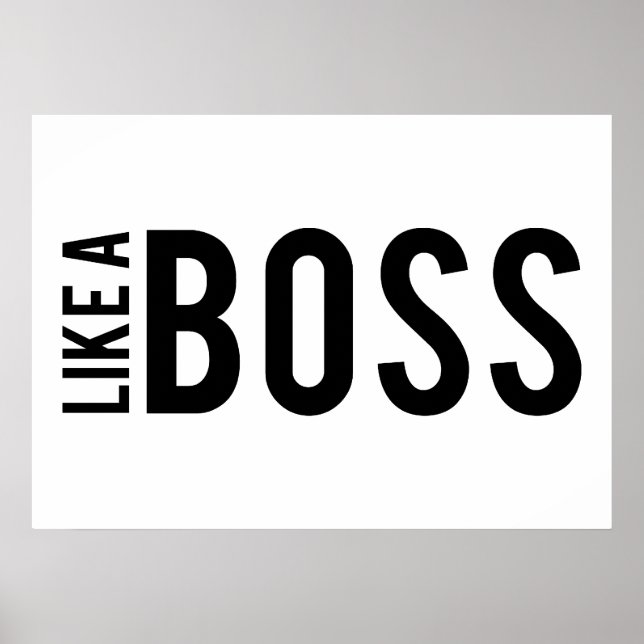 Pôster COMO um chefe (Frente)