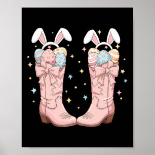 Poster Como vai Páscoa Ocidental Coelho da Páscoa Botas d