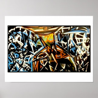 PÔSTER COMO VISTO NO YOUTUBE VIDEO GRAFITE ARTIST METRO O