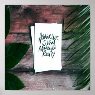 Poster Como Vivemos Motivação Dizendo Inspiração