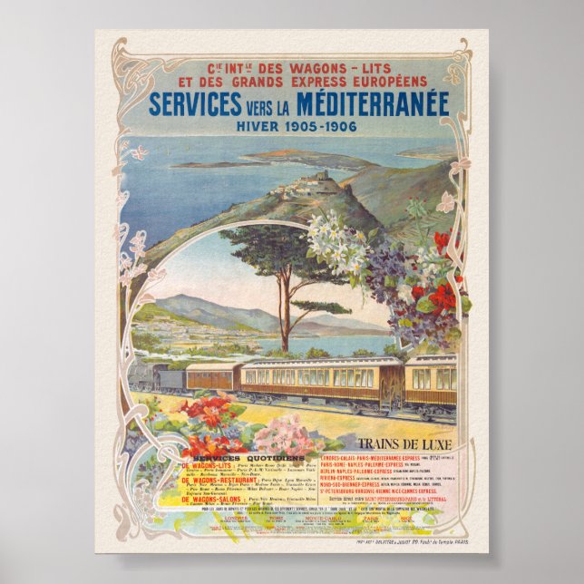 Poster Compagnie Internationale des Wagon-lits Vintage P (Frente)