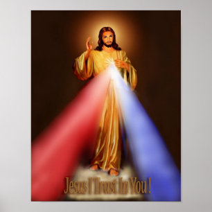 Pôster Compaixão divino Jesus eu confio em você a image