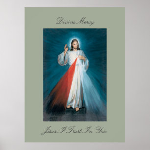 Pôster compaixão divino jesus que eu confio em você