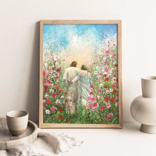 Poster Companheiro Divino, Caminhe com Cristo, Segure a M