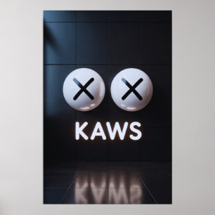 Poster Companheiro do Kaws: barra de Grafite