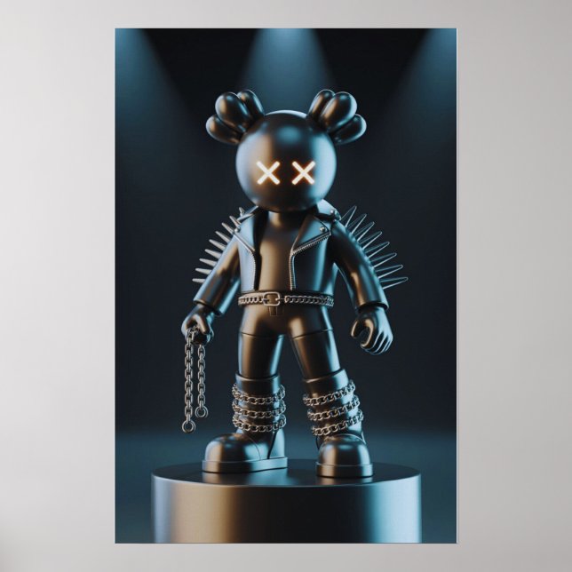 Poster Companheiro do Kaws: barra de Grafite (Frente)