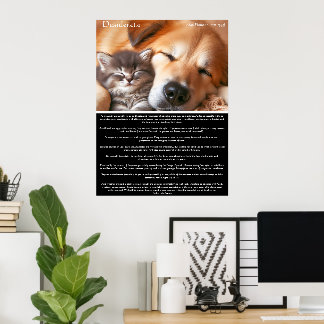 Poster Companhia Pacífica Desiderata: Kitten e Cão
