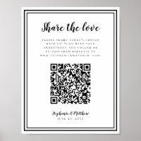 Compartilhamento de Fotos de Casamento O Amor QR S