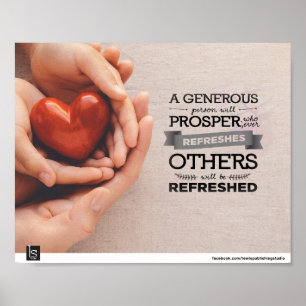 POSTER COMPARTILHAMENTO (PROVÉRBIOS 11:25)