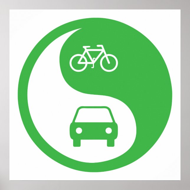 Poster Compartilhe a estrada Yin Yang (Frente)