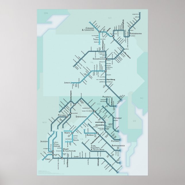 Pôster Compartimento Chesapeake 20" x 30" (Frente)