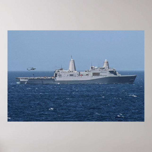 Poster Compartimento Verde USS (LPD 20) (Frente)