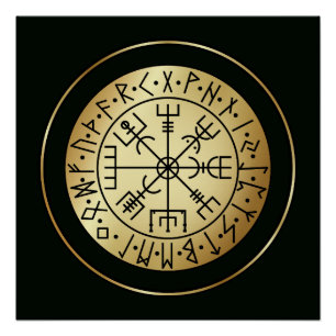 Pôster Compass de Vegvisir: Corredores Guiantes da Islând