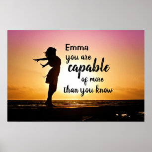 Poster Compatível com Nome Personalizado de Cotação In