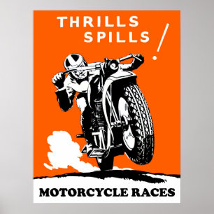 Poster Competência da motocicleta