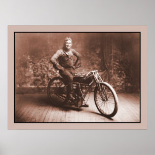 Poster Competência da motocicleta: Vencedor 100 MI. raç