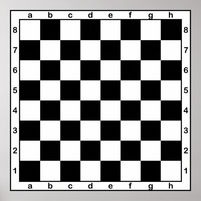 Poster competição de mesa de xadrez (Frente)