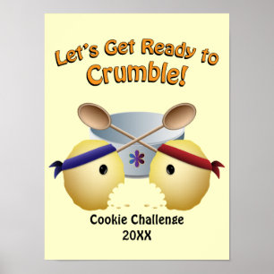 Pôster Competição do cozimento do biscoito