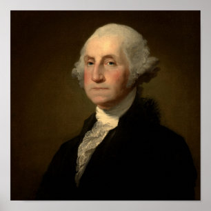 Poster Completou Antheneum George Washington, Stuart