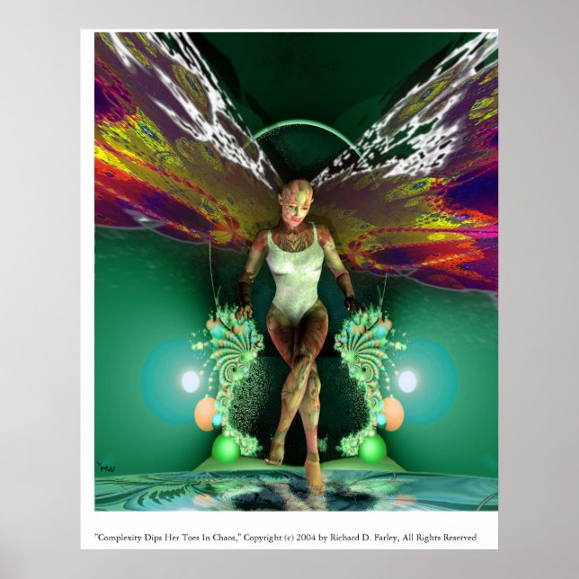 Poster Complexidade Dica Os Dedos No Caos (Frente)