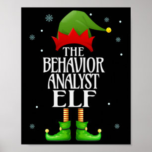 Poster Comportador Analista Elf Xmas Funny Family Corresp