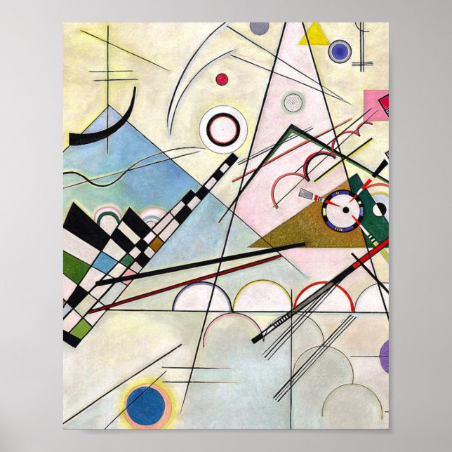 Poster Composição 8 Wassily Kandinsky (Frente)