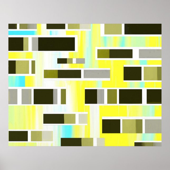 Pôster Composição abstrato (Frente)