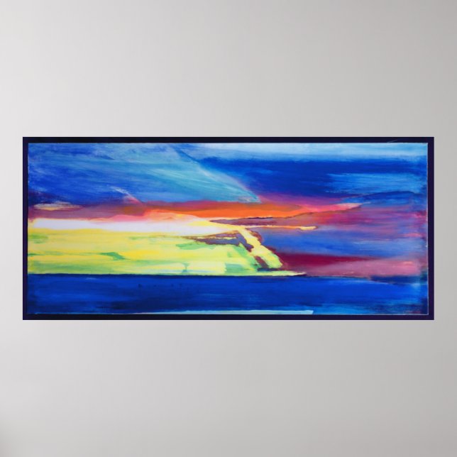 Poster composição abstrato (Frente)