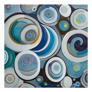 Pôster Composição Círculos II Poster de Arte Luminosa