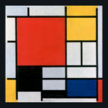 Poster Composição de Mondrian Vermelho, Amarelo, Azul, Pr<br><div class="desc">Composição com vermelho,  amarelo,  azul e preto por Piet Mondrian (1921).</div>