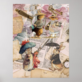 Poster composição do coelho peter