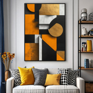 Poster Composição Geométrica de Luxo