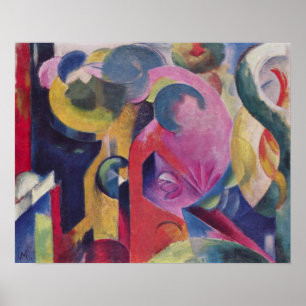 Poster Composição III por Franz Marc