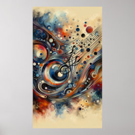 Poster Composição musical - abstrato lírico 14