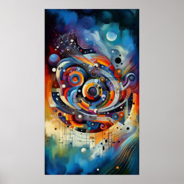 Poster Composição musical - abstrato lírico 17
