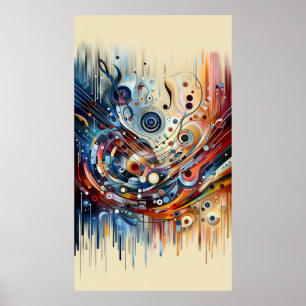 Poster Composição musical - abstrato lírico 18