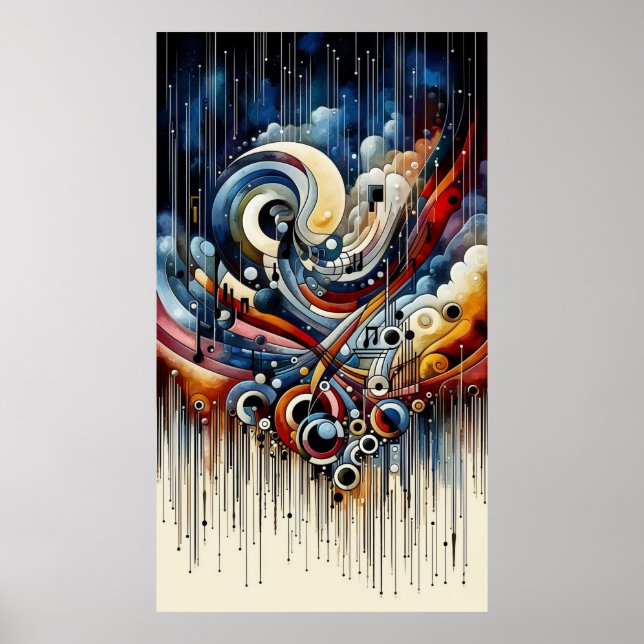 Poster Composição musical - abstrato lírico 20 (Frente)