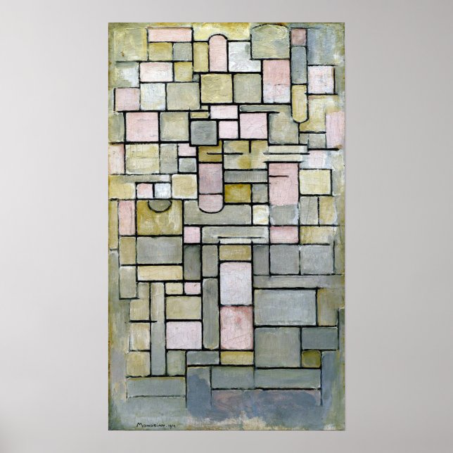 Poster Composição Piet Mondrian 8 (Frente)