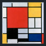 Poster Composição Vermelho, Amarelo, Azul, Preto | Mondri<br><div class="desc">Composição com Vermelho,  Amarelo,  Azul e Preto é uma pintura de 1921 de Piet Mondriaan.</div>