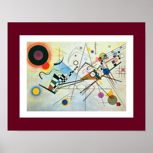 Pôster Composição VIII de Wassily Kandinsky (Frente)
