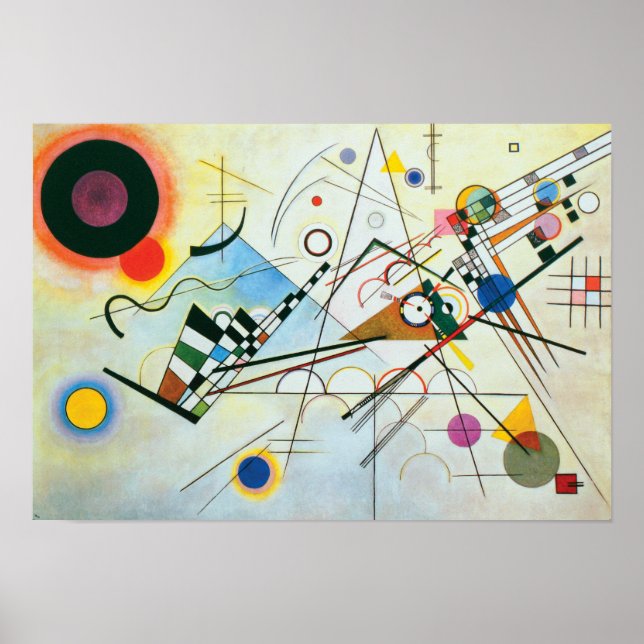 Pôster Composição VIII de Wassily Kandinsky (Frente)