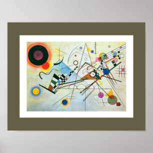 Pôster Composição VIII por Wassily Kandinsky