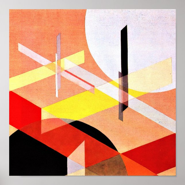 Poster Composição Z, VIII por Laszlo Moholy-Nagy (Frente)