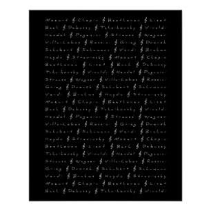 Pôster Compositores de música clássica