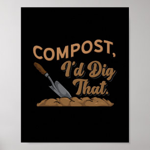 Poster Compostagem de jardinagem