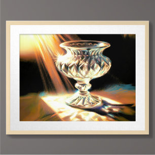 Poster Compota Cristal de Desenho de Pastel na Vida Estát