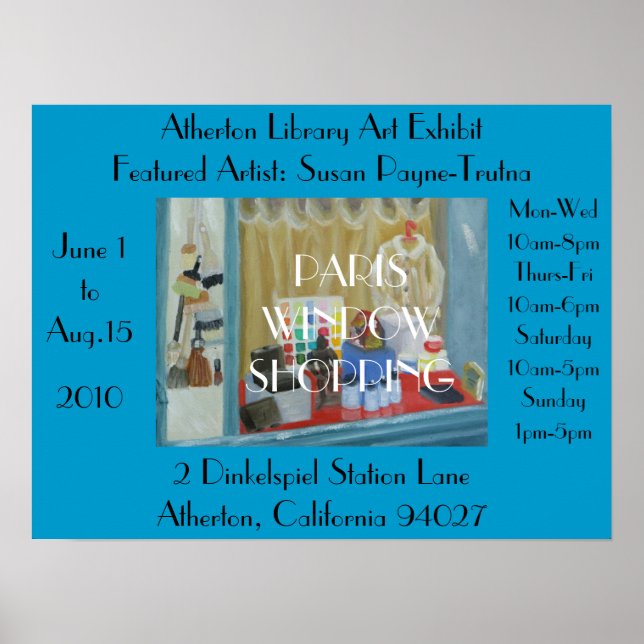 PÔSTER COMPRA DA JANELA PARIS (Frente)